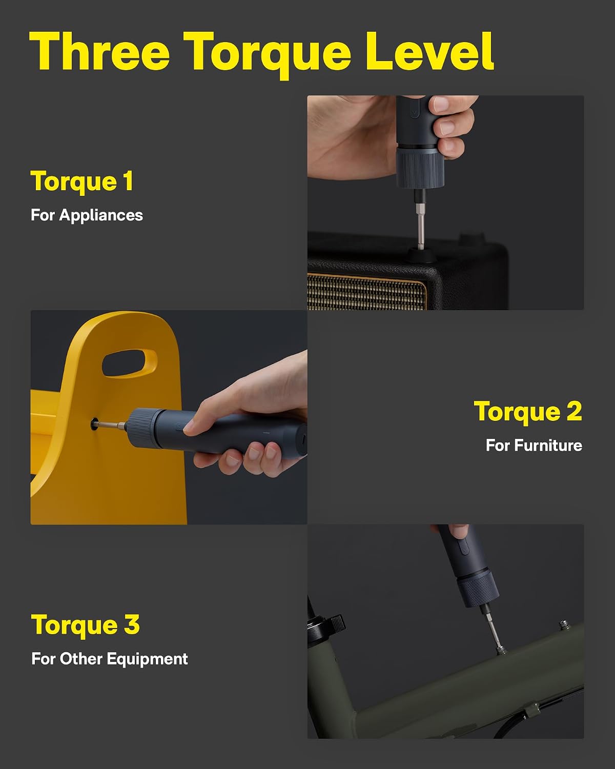 Detalle de HOTO Electric Screwdriver Kit, 25-Piece