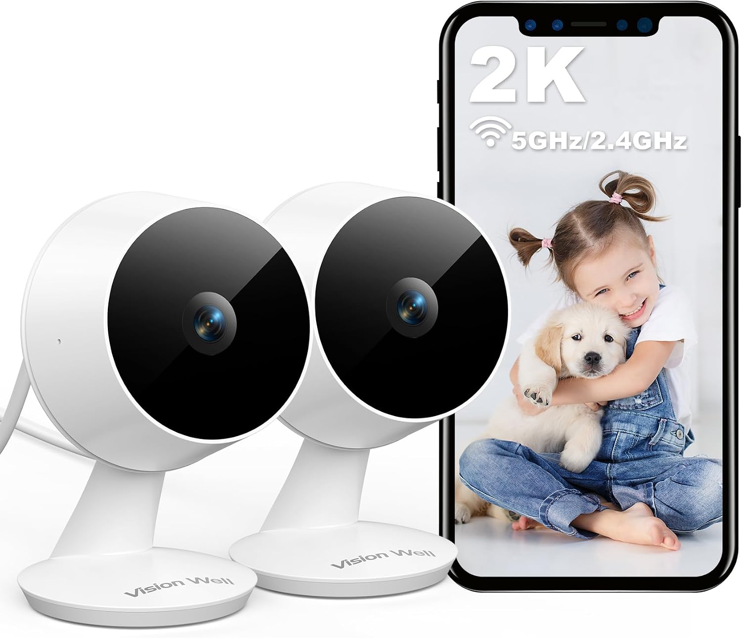 Detalle de VISION WELL 2-Pack 2K Security Camera
