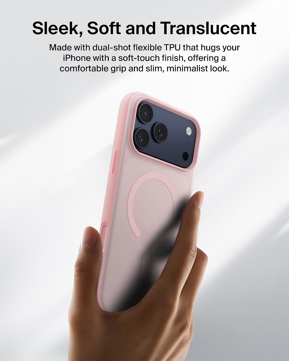 Thumbnail 6 de Belkin SheerForce Grip MagSafe Case for iPhone 17 Pro Max – Slim, Transparent, Anti-Slip