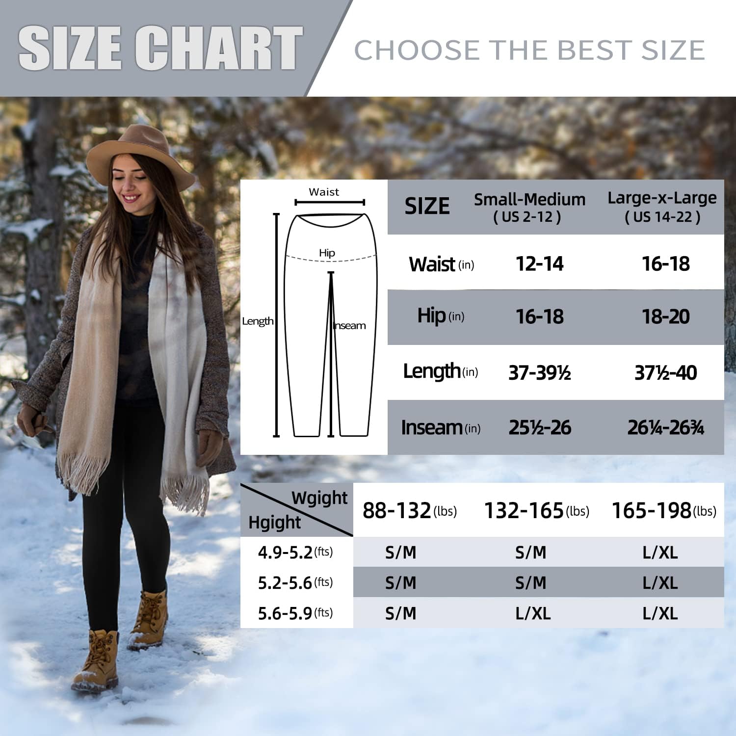 Thumbnail 6 de 3 Pack Fleece Lined High-Waisted Leggings