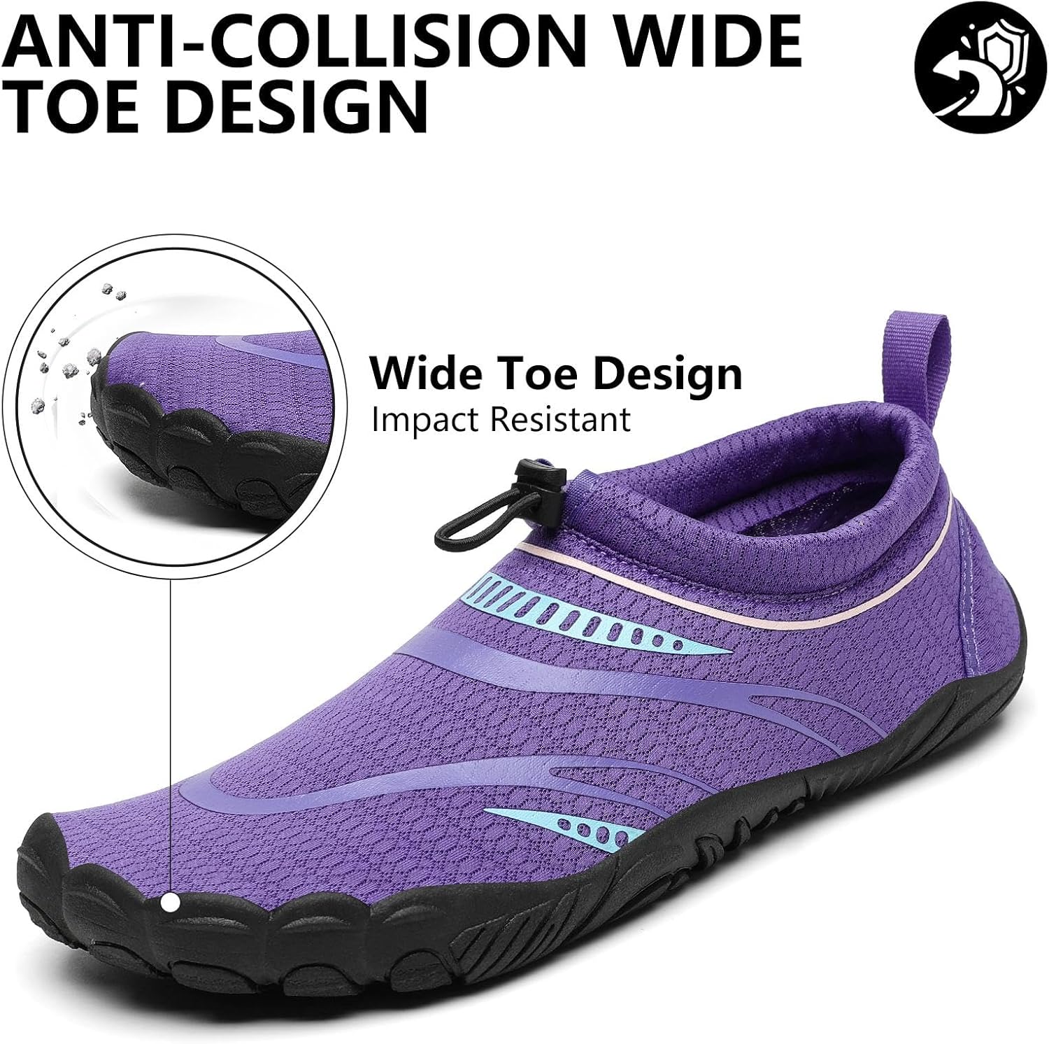 Thumbnail 1 de Mishansha Water Swim Shoes for Men and Women with Wide Toe Box