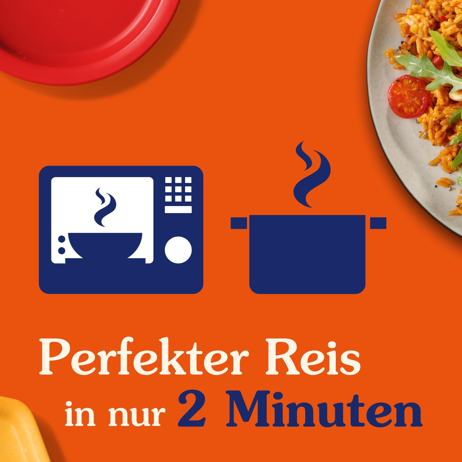 Detalle 2 de BEN'S ORIGINAL Express Reis Mediterran 6 x 220 g – schnelles Reisgericht mit Tomaten und Kräutern