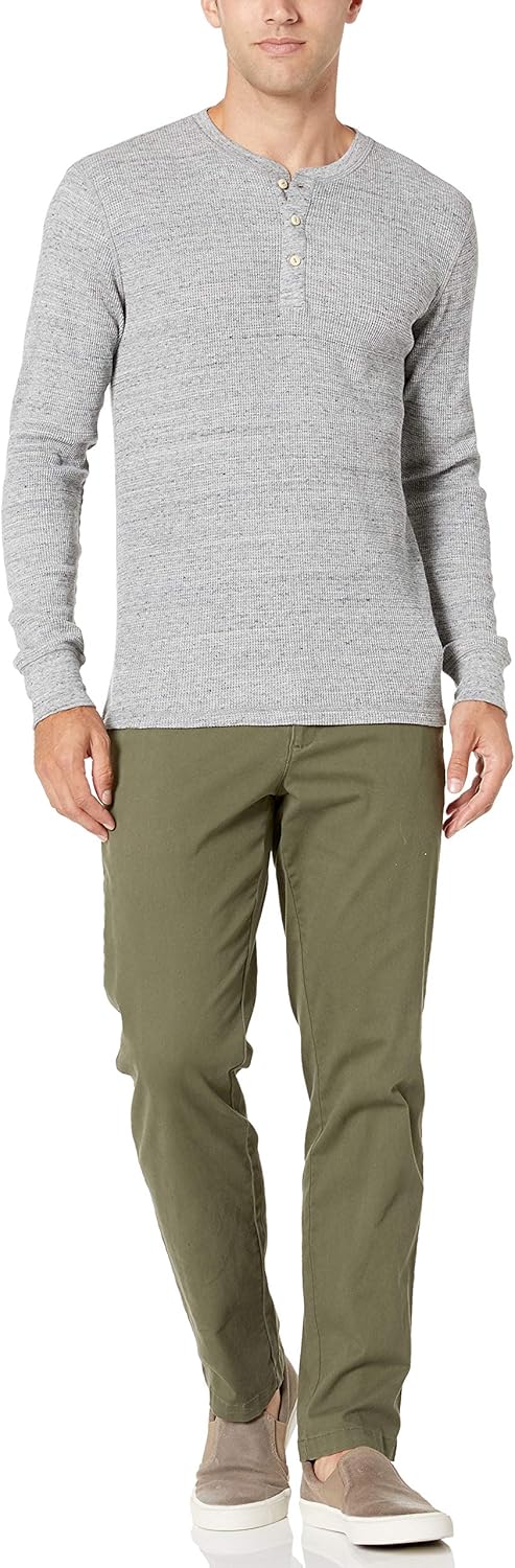 Thumbnail 2 de Amazon Essentials Herren Langarm-Waffel-Henley mit schmaler Passform – bequem für Alltag & Layering