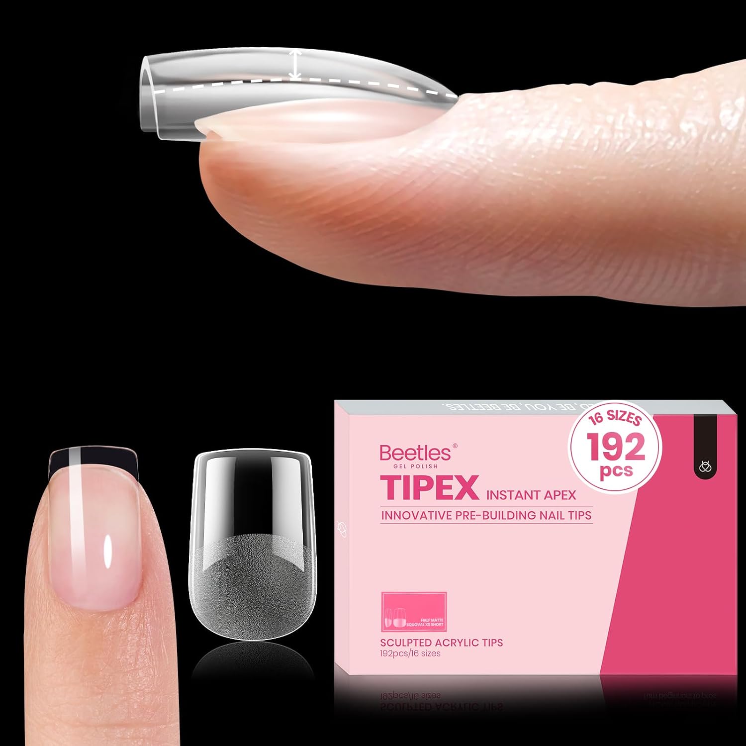 Detalle de Beetles Nail Tips, XS Square
