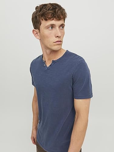Thumbnail 8 de JACK & JONES Jjesplit Neck Tee SS - Camiseta Azul Marinho