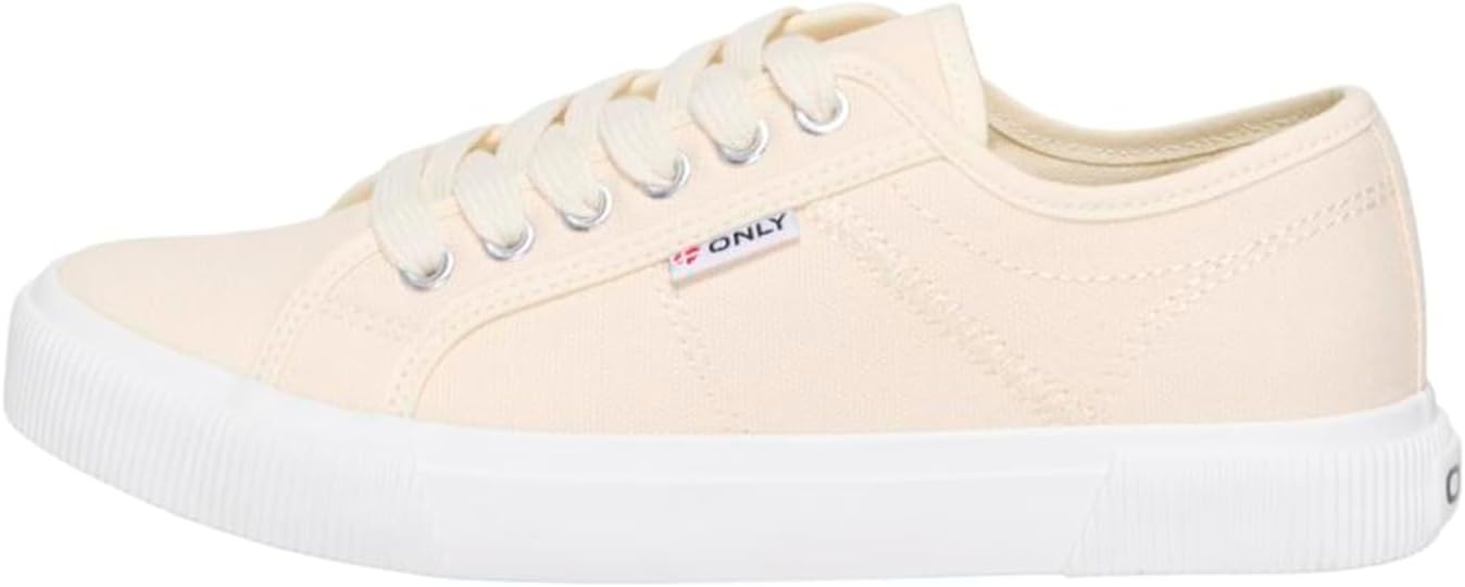 Detalle 2 de ONLY Damen Onlnicola Canvas Sneaker Noos – Sneaker aus Canvas für Damen