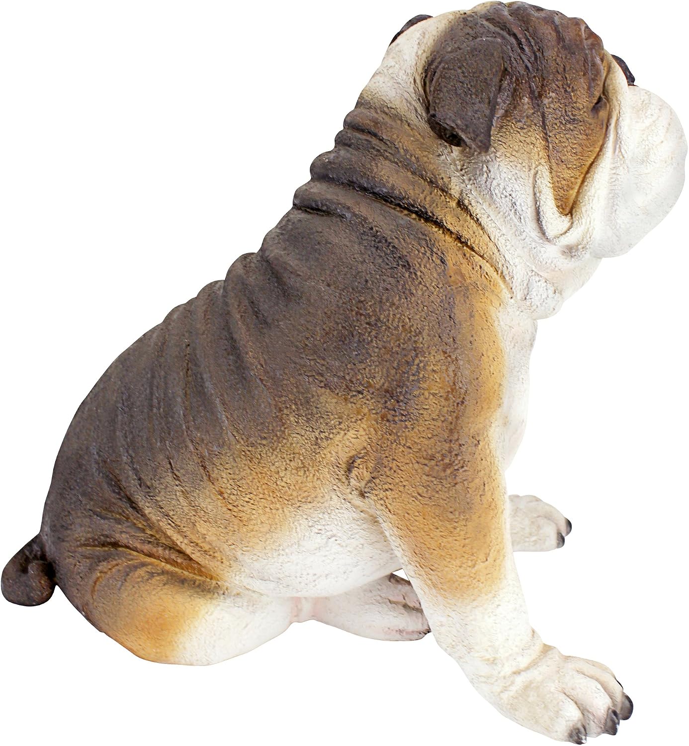 Detalle de Design Toscano DB383052 Buster – figurka buldoga do ogrodu, żywica, ręczne malowanie