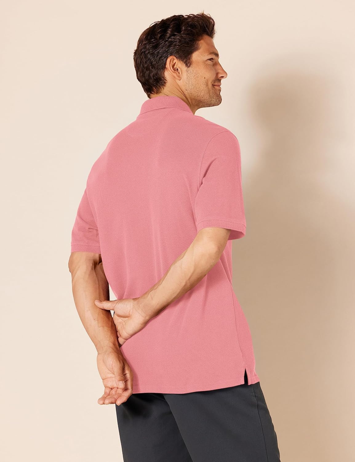 Detalle de Amazon Essentials men’s regular-fit cotton piqué polo shirt (big & tall)