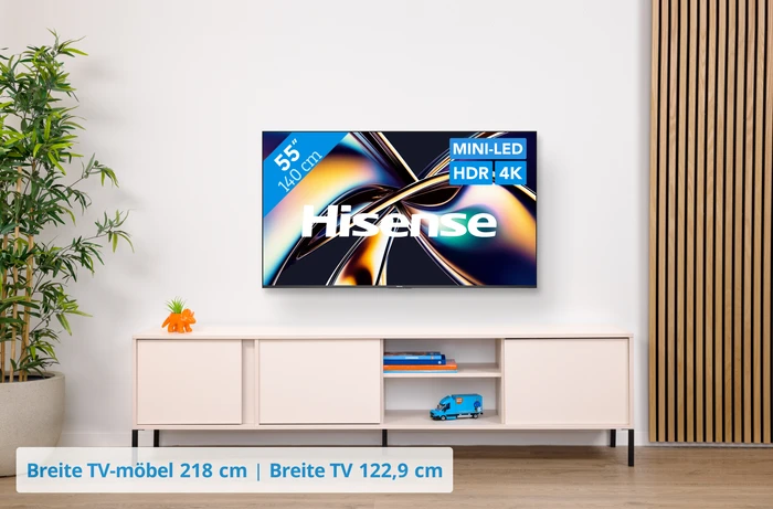 Thumbnail 20 de Hisense 55 Zoll ULED Mini‑LED U8Q (2025) + Hisense AX3120Q Soundbar-Set