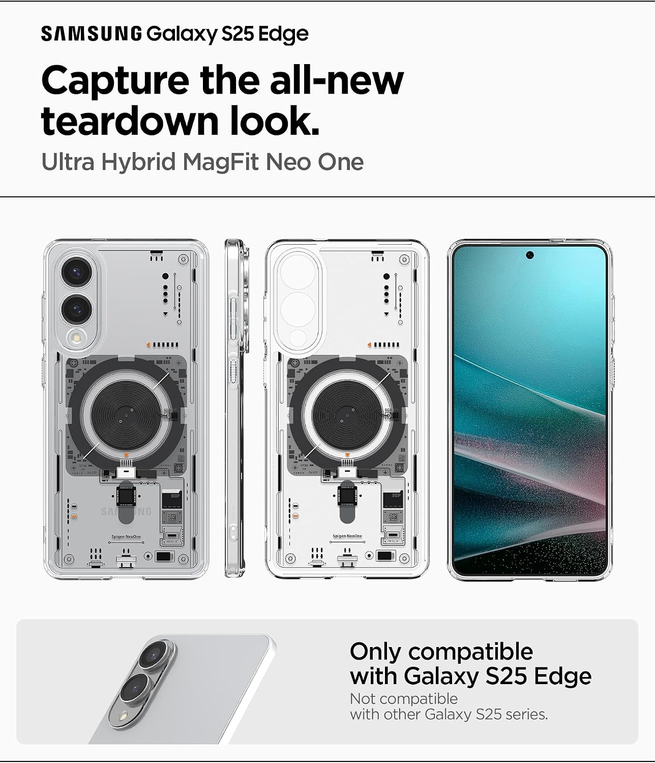 Detalle 2 de Spigen Ultra Hybrid MagFit Coque pour Samsung Galaxy S25 Edge