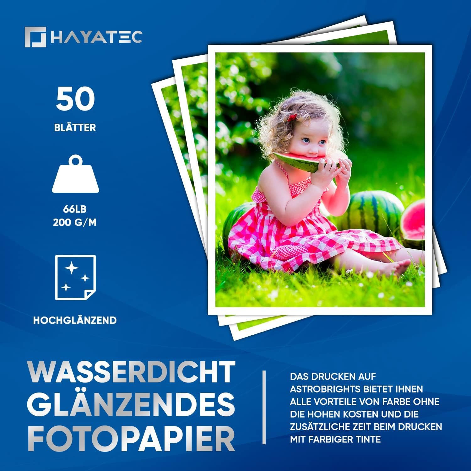 Thumbnail 1 de Fotopapier A4 glänzend 200 g/m² 50 Blatt