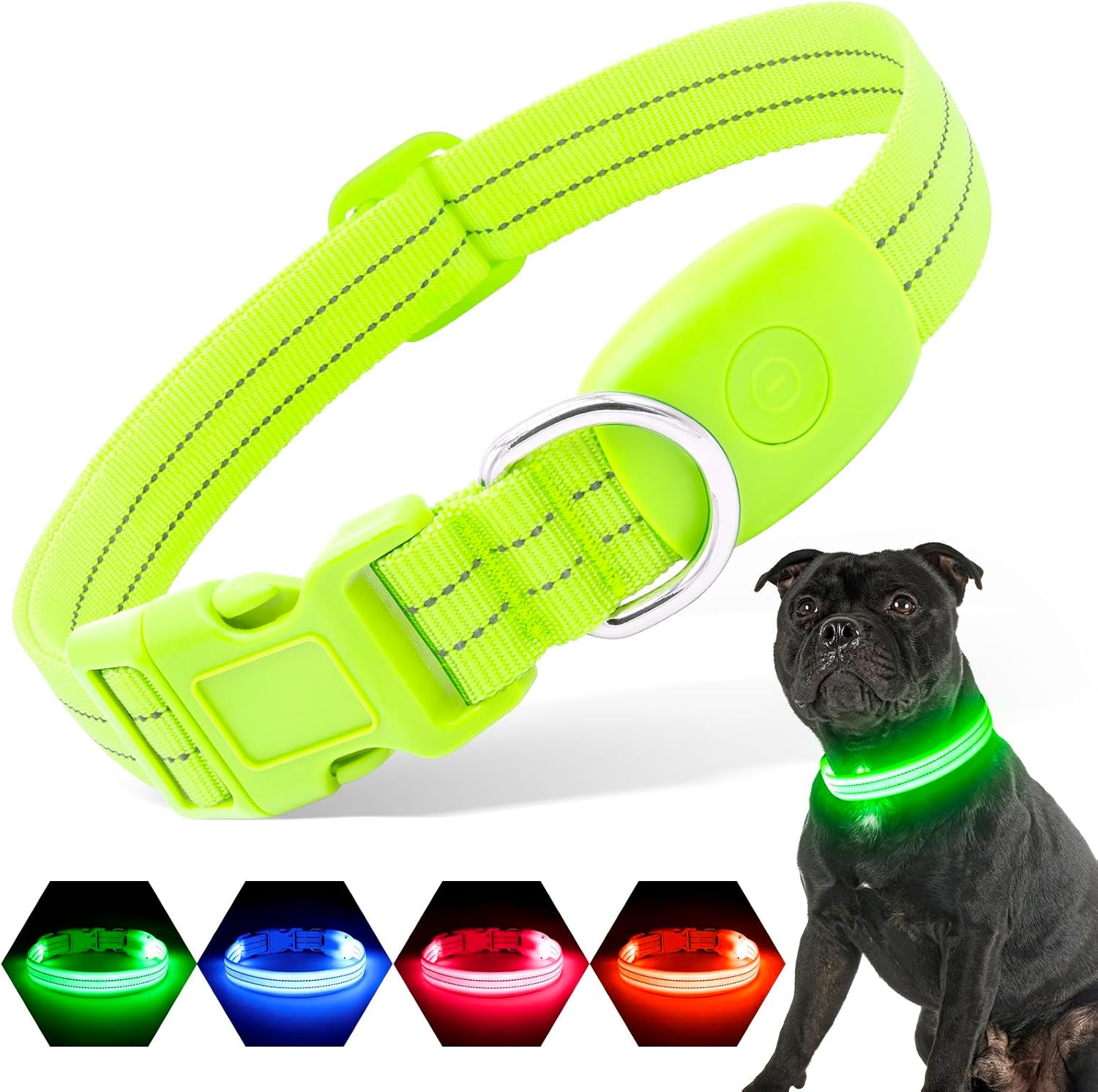 Detalle de PZRLit LED Hundehalsband – Leuchthalsband Hund Verstellbar, Reflektierendes & Wasserdichtes Hundehalsband, USB Aufladbares Sicherheitshalsband für Kleine Mittel Große Hunde, Halsbänder
PZRLit LED Hundehalsband – Leuchthalsband Hund V…