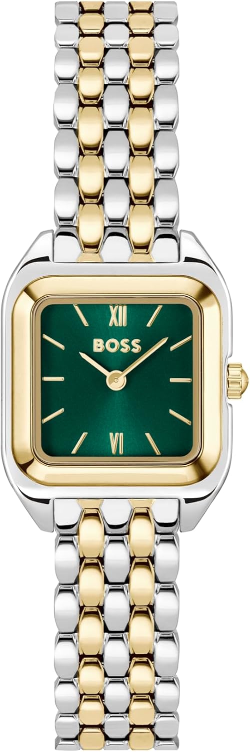 Detalle de BOSS Mae Petite Two Hand Quartz Watch for Women with Two-Tone Stainless Steel Bracelet