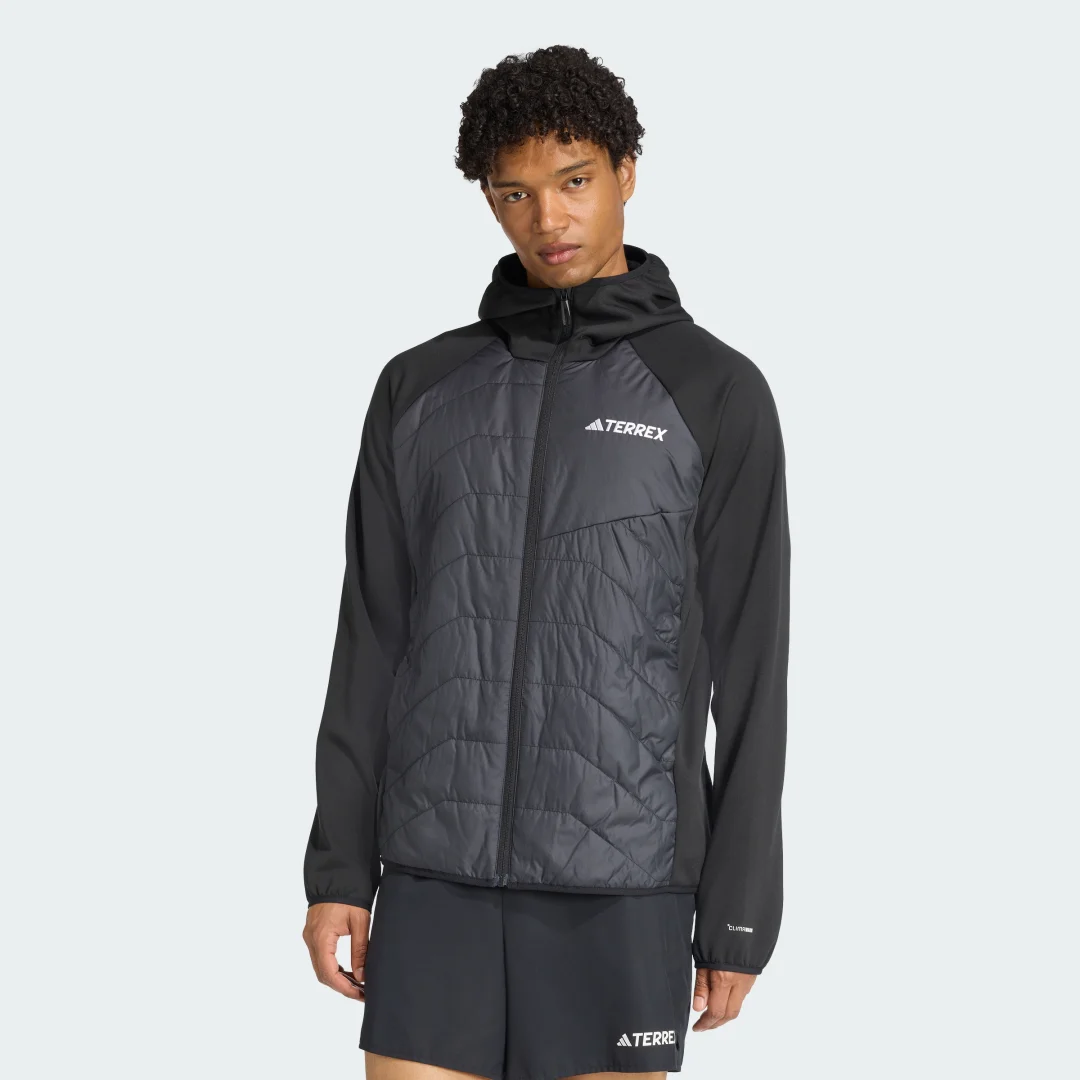 Detalle de Chaqueta híbrida aislante con capucha Terrex Multi CLIMAWARM de Adidas
