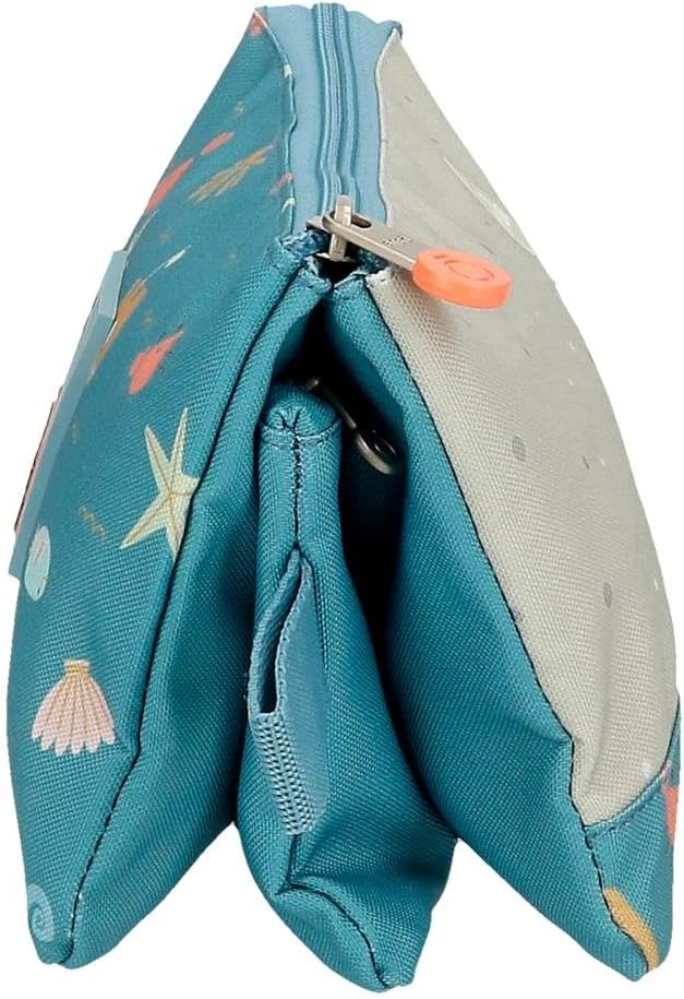 Thumbnail 1 de Astuccio triplo Enso Mr Crab blu in poliestere, 22x12x5 cm