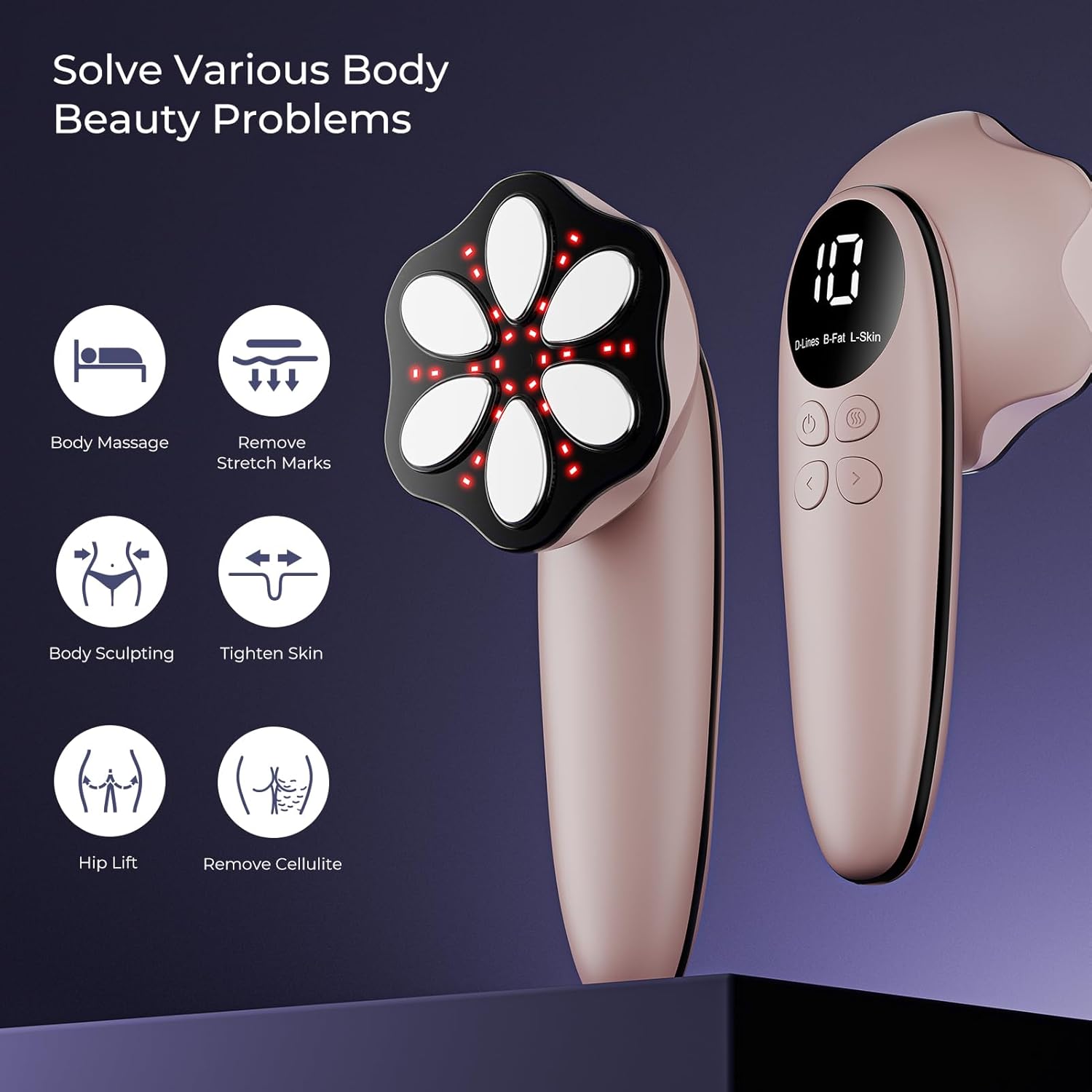 Thumbnail 1 de Oranmagic Cellulite Massager Tool: upgraded 6-electrode warm body sculpting device