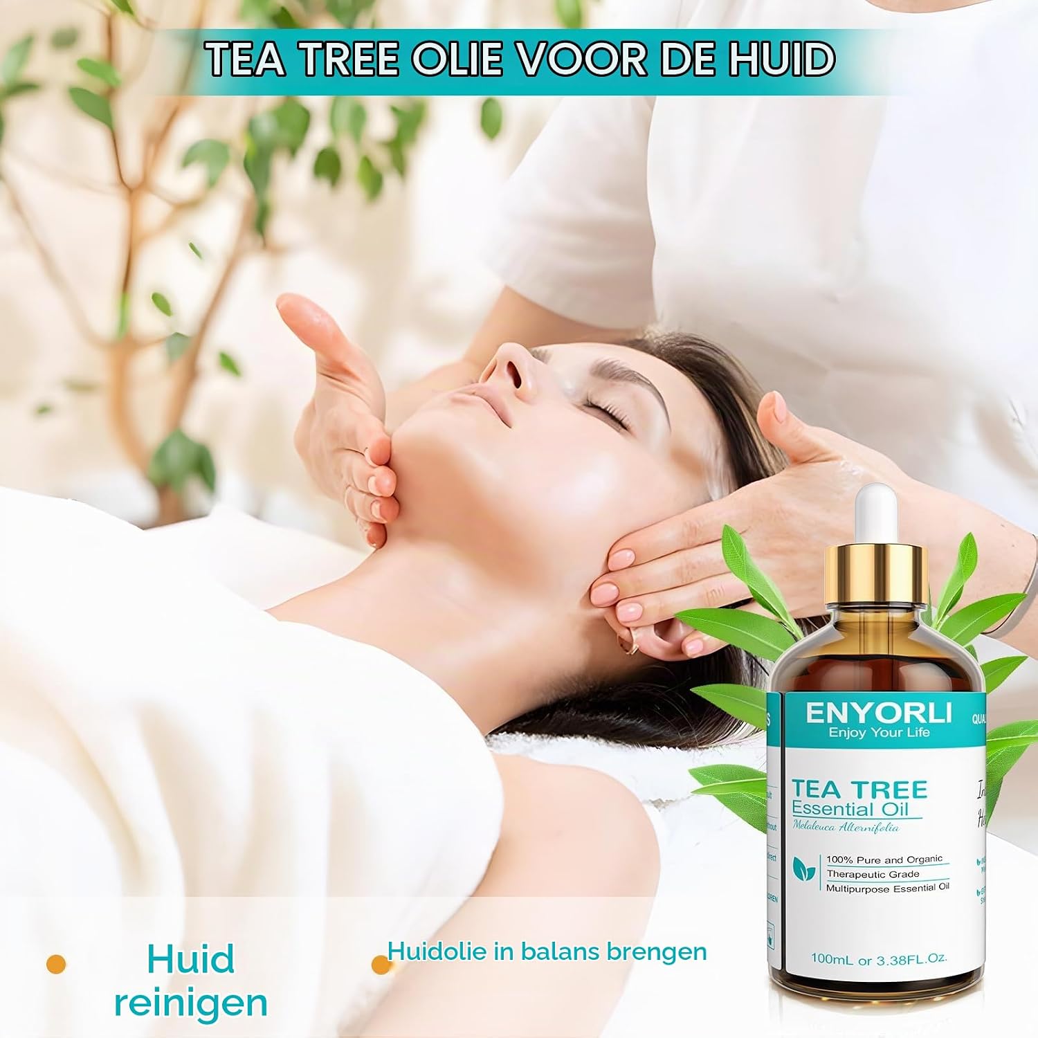 Thumbnail 6 de ENYORLI USJY14 tea tree olie 100 ml, puur en stoomgedestilleerd