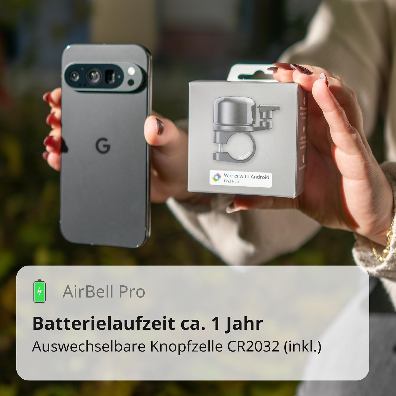Thumbnail 2 de AirBell Pro Fahrradklingel mit Tracker 22,2 mm