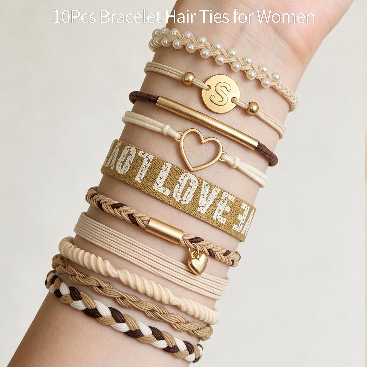 Detalle de STAUKOK Hair Tie Set, 10 Pieces