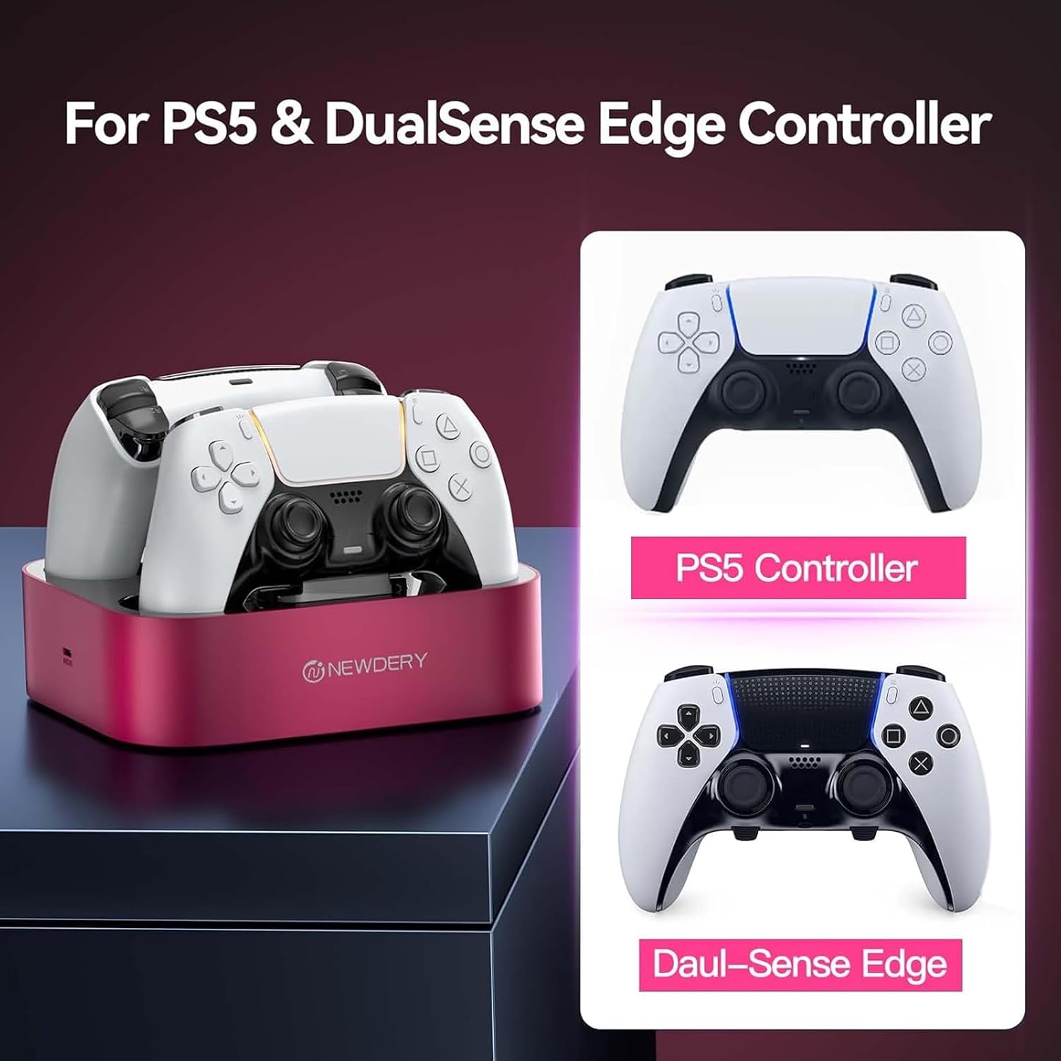 Thumbnail 4 de NEWDERY PS5 Controller Charger Station for DualSense