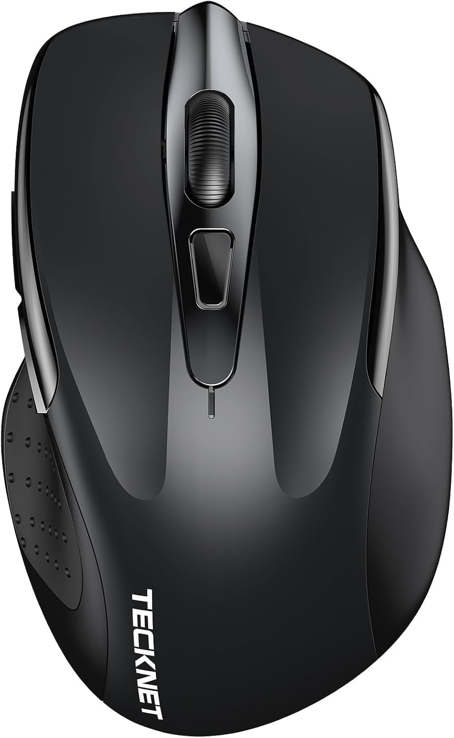 Detalle de TECKNET Bluetooth Maus (wiederaufladbar, 3 Modi BT 5.0/3.0 + 2,4 GHz, 4800 DPI) – schwarz