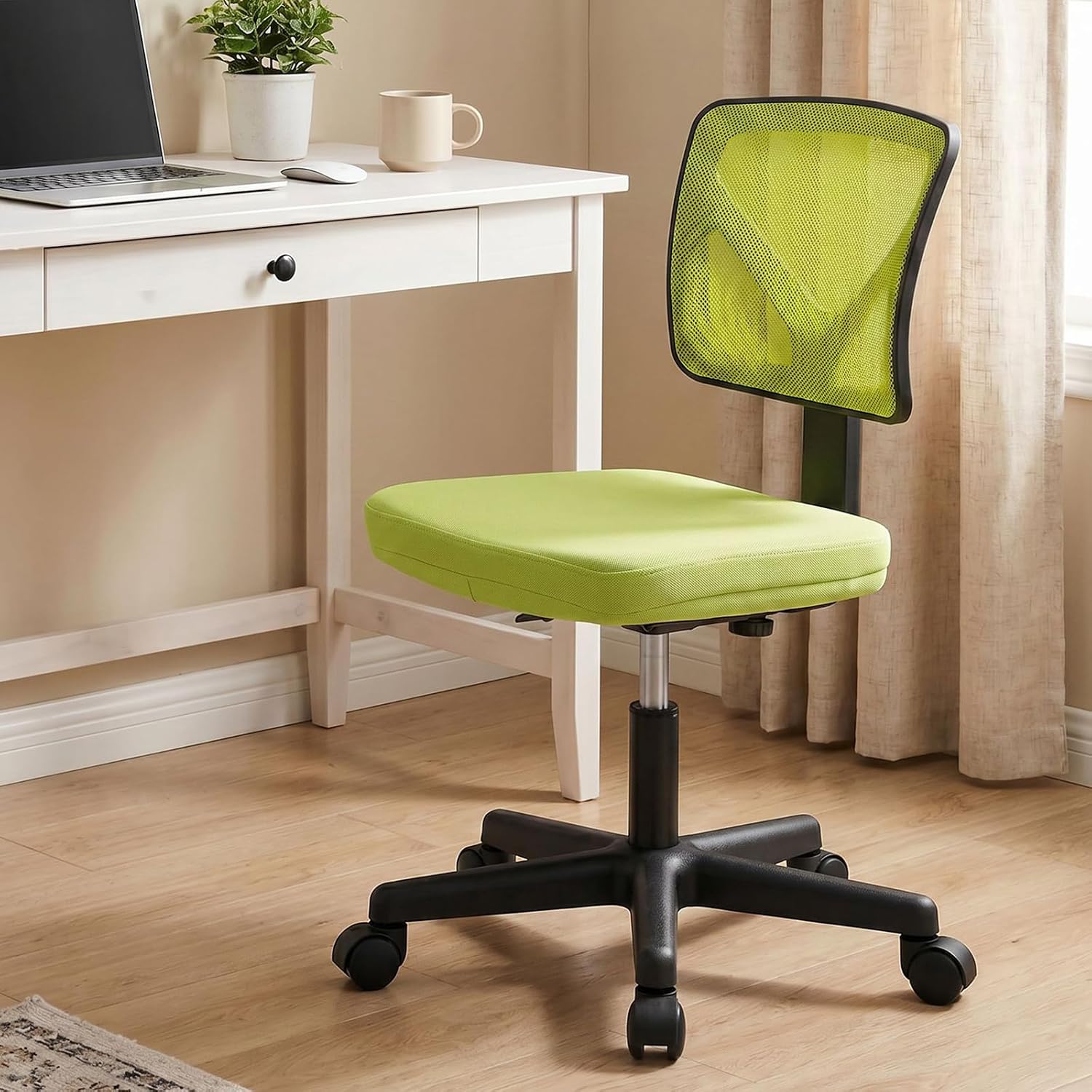 Detalle 2 de Sweetcrispy Armless Desk Chair, Mesh