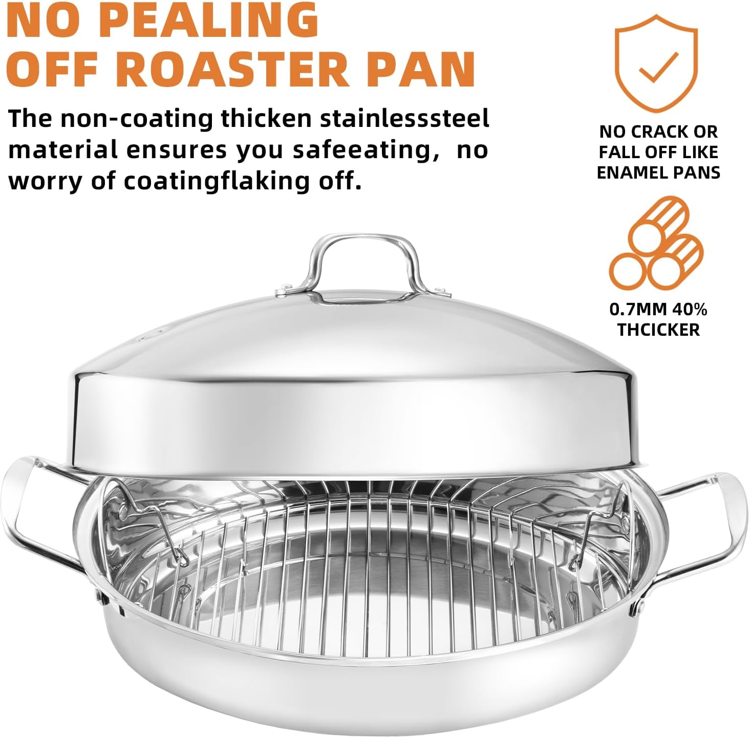 Detalle de Large Roasting Pan, 22-Inch