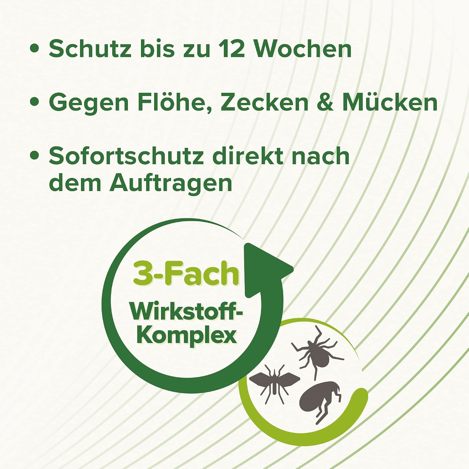 Detalle de Beaphar Zecken- und Flohschutz Spot-On 3x0,8ml, Katze – sofortiger 3fach-Schutz