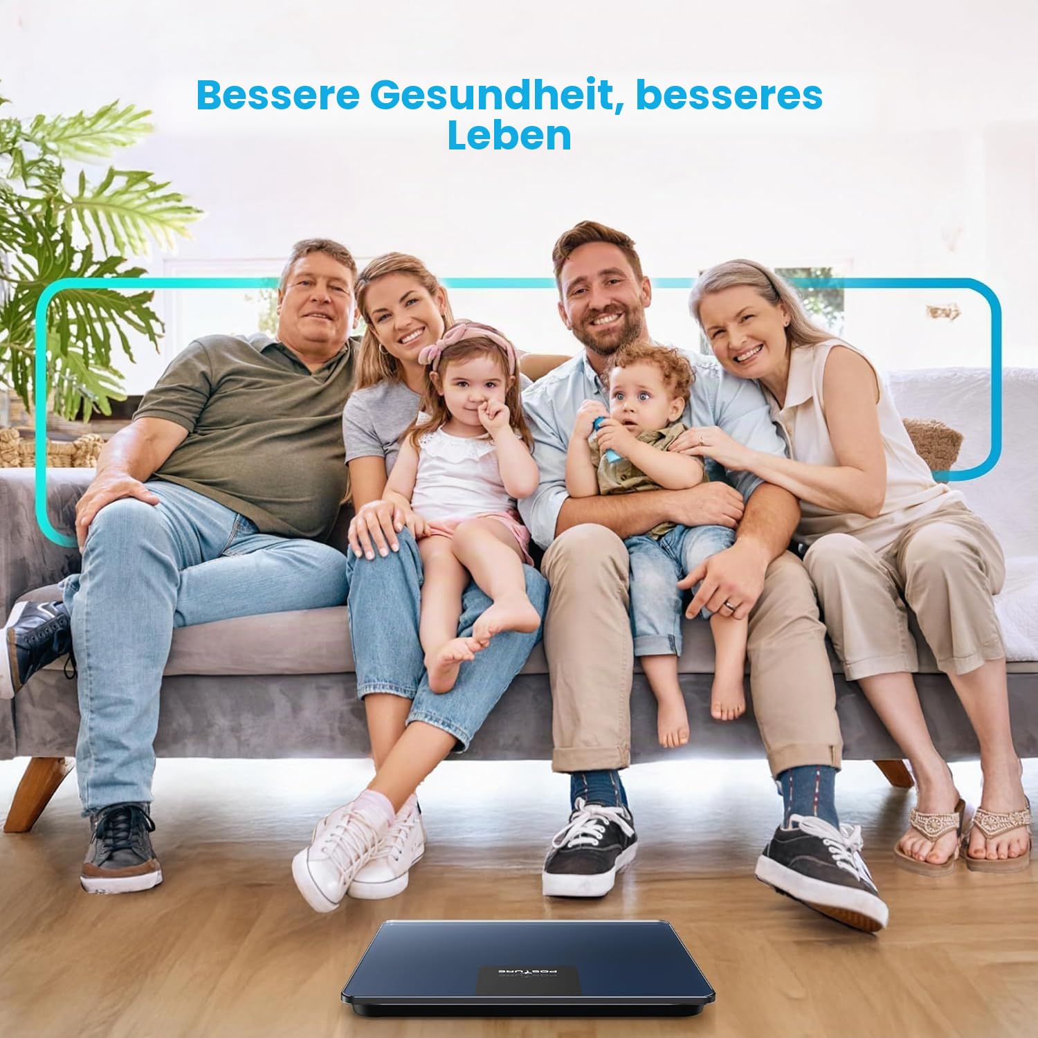 Thumbnail 5 de Posture Personenwaage mit 250 kg Tragkraft, extrabreiter Plattform und großem LED-Display