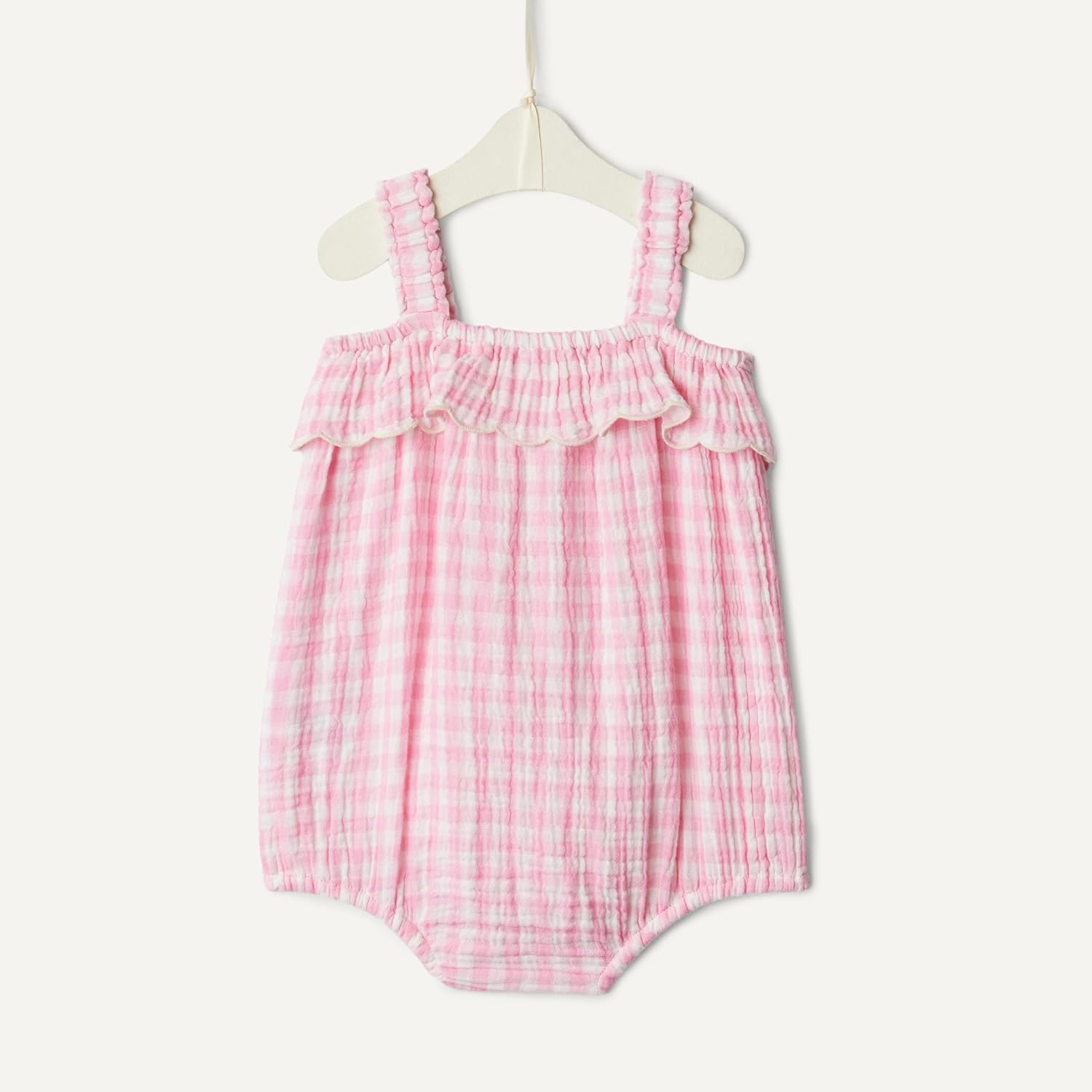 Detalle de Amazon Essentials x Sofia Grainge Baby Girls' Cotton Gauze Sleeveless Romper