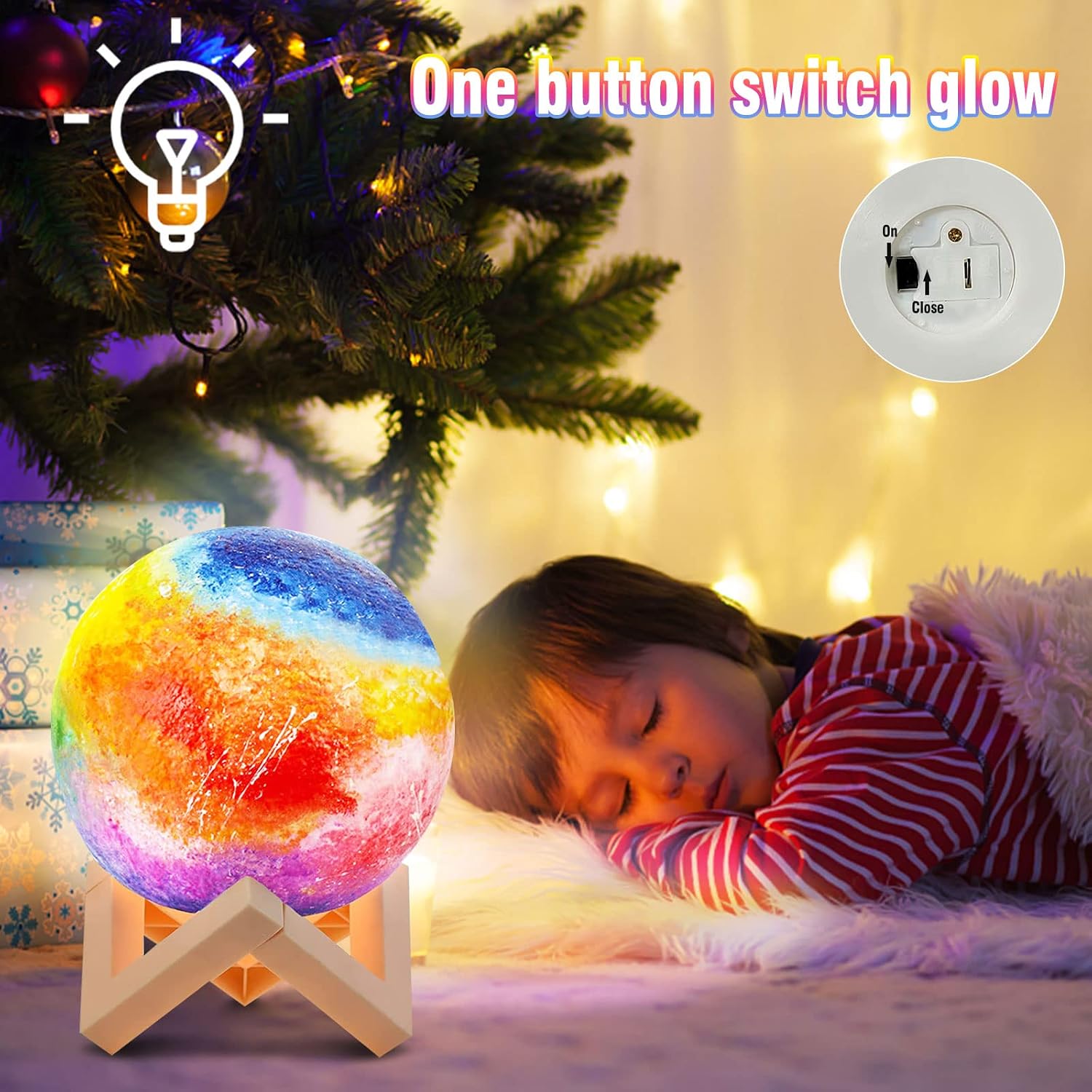 Detalle 2 de Gytera Mond Lampe Bastelset 12 cm