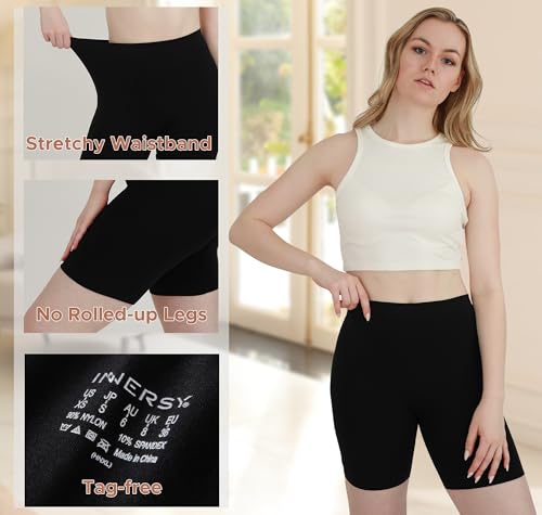 Thumbnail 2 de INNERSY Black Cycling Shorts Women Chub Rub Shorts Under Dress (XL)