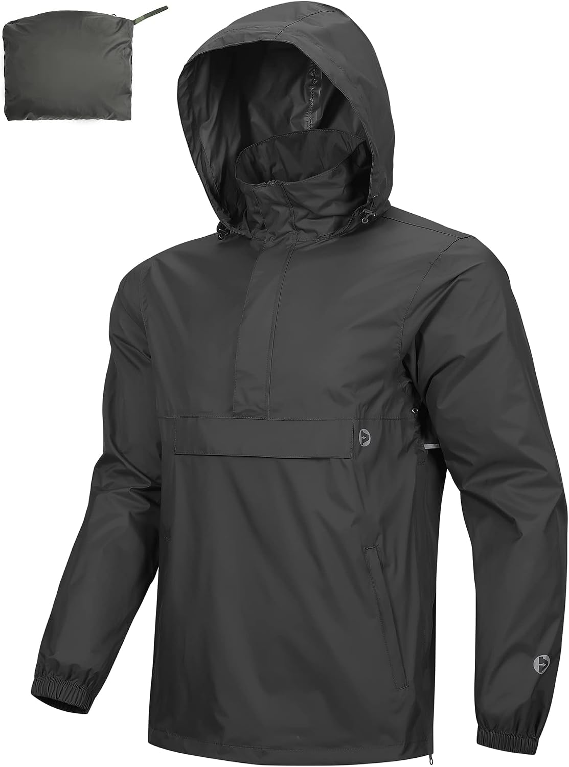 Detalle de Outdoor Ventures rain jacket with hood