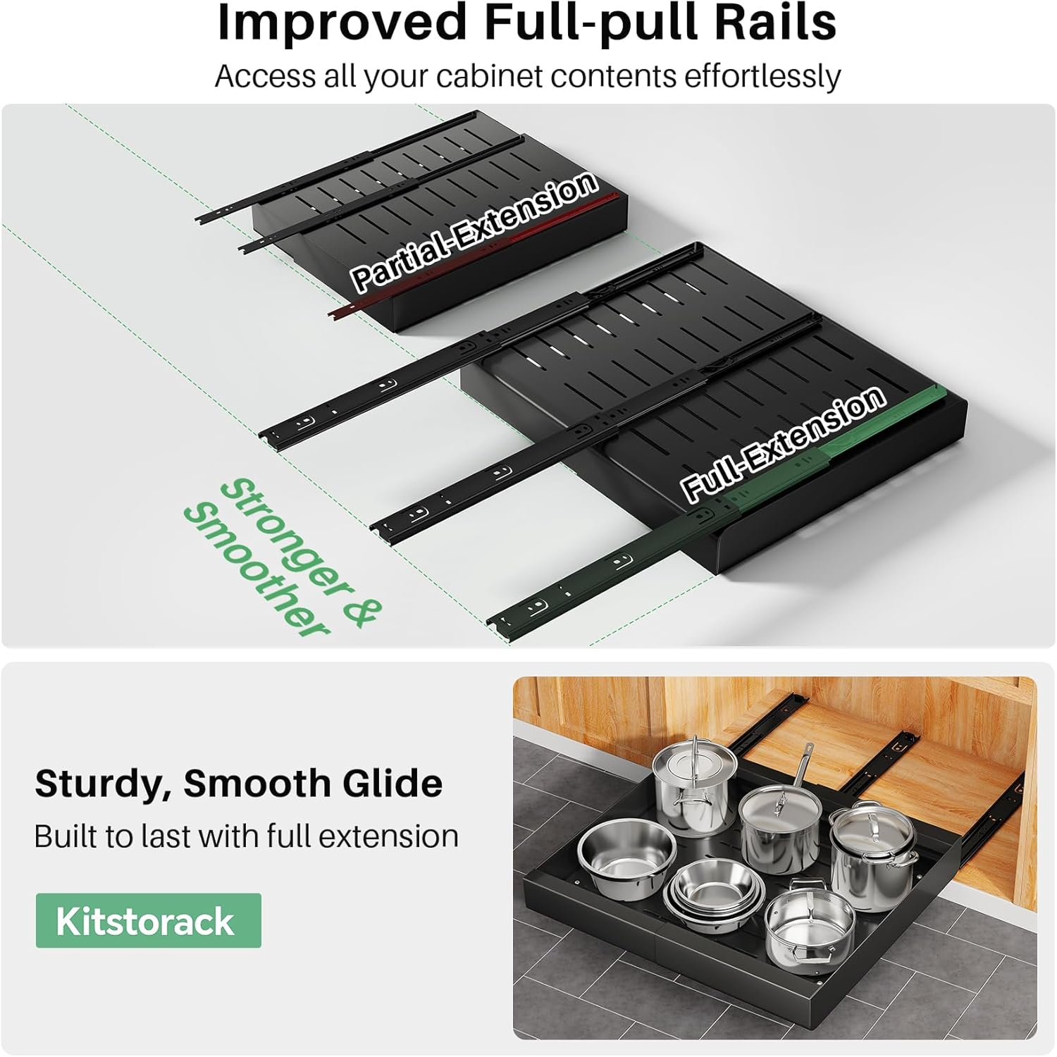 Thumbnail 1 de Pull Out Cabinet Organizer 12-20 in