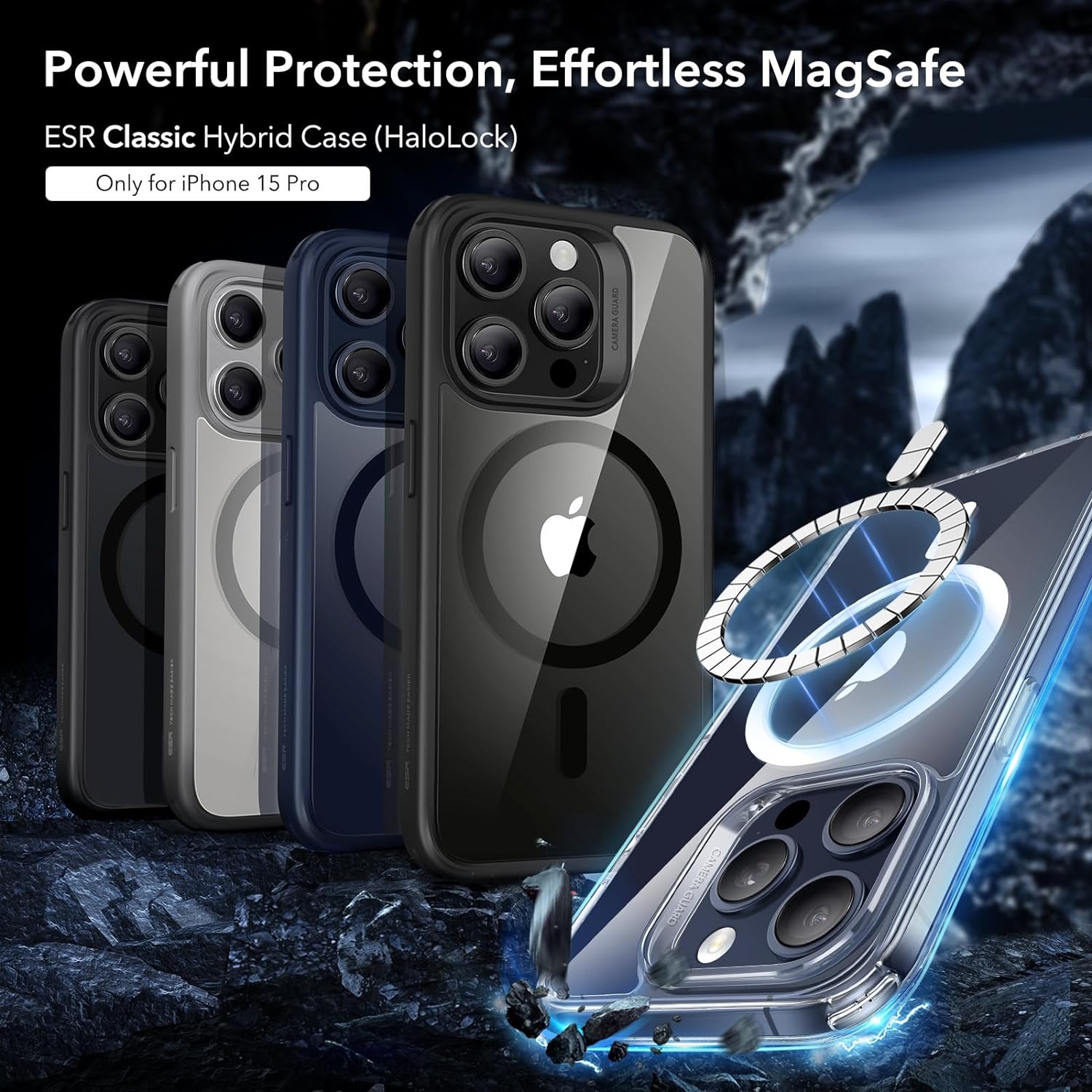 Thumbnail 2 de ESR iPhone 15 Pro Clear MagSafe Case