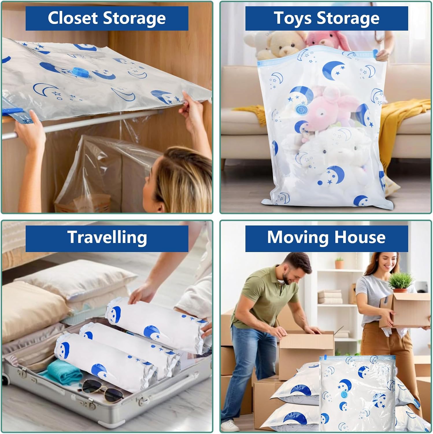 Detalle de SZO Vacuum Storage Bags 16-pack
