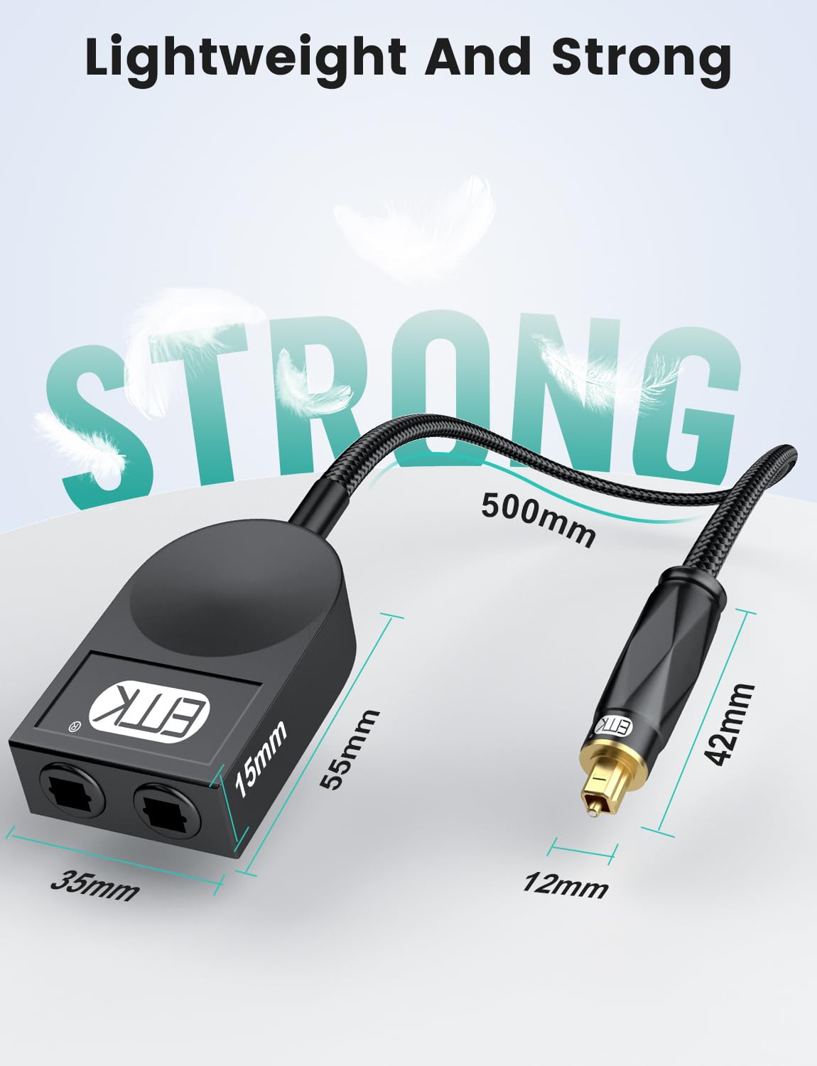 Thumbnail 6 de EMK Optical Splitter 1x2: Reliable Toslink Split for Home Theatre