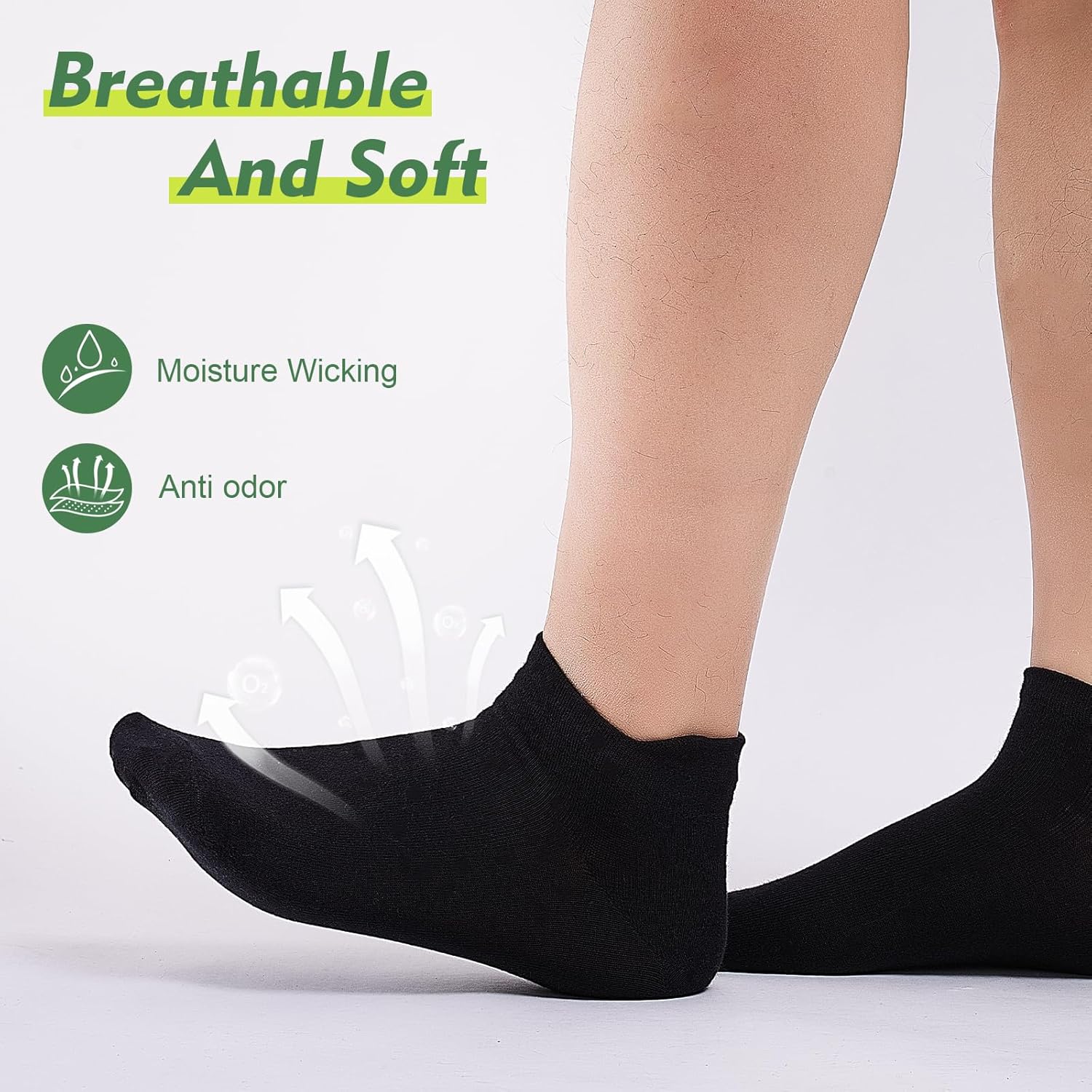 Detalle de SockWaddles: 10 Paia Calzini Corti Unisex in Cotone - Traspiranti e Resistenti