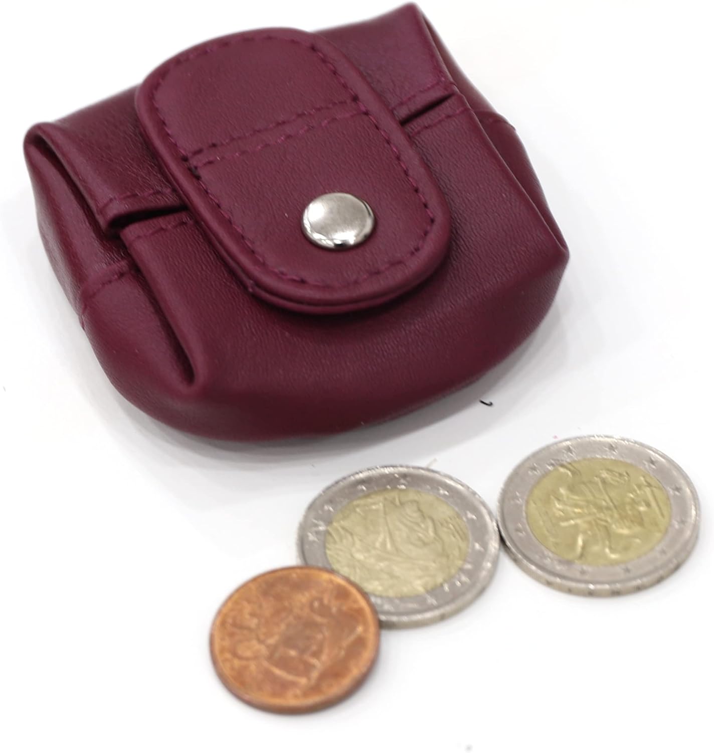 Detalle 2 de Van Der Rich Petit Mini Porte-Monnaie en Cuir – 6 x 6 cm, pour femme et homme