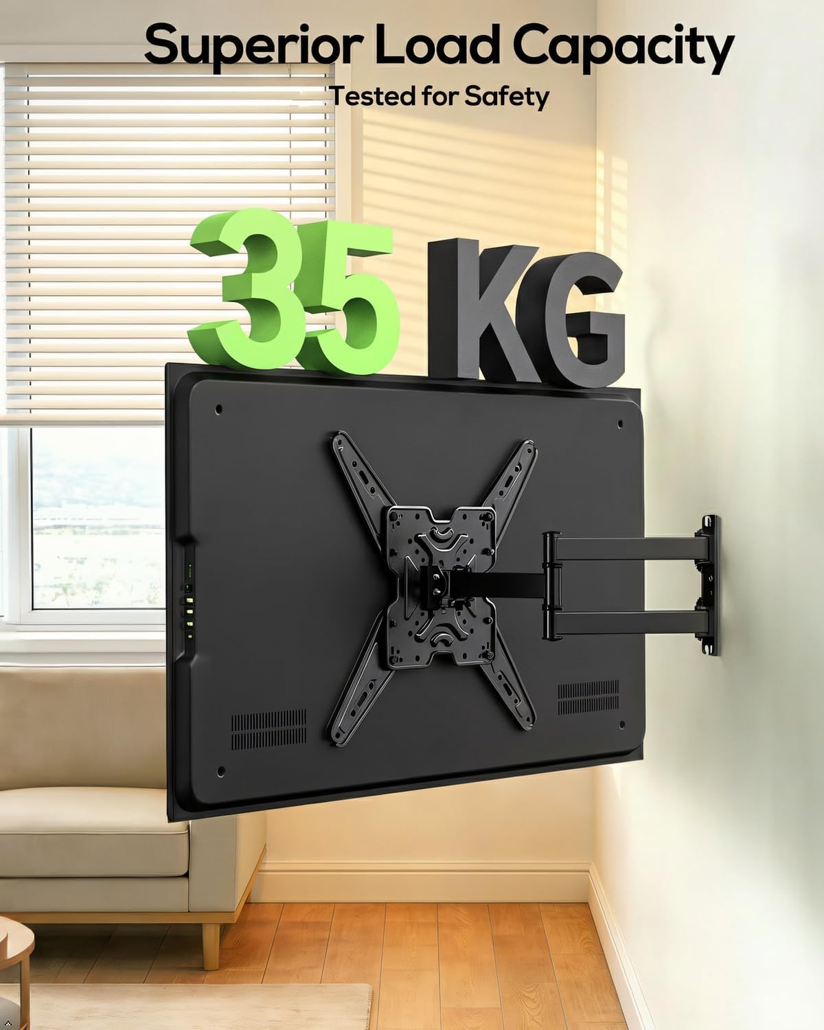 Thumbnail 2 de USX MOUNT TV Wall Bracket XMM919 for 26–60 Inch TVs — Full Motion, Up to 35kg, VESA 400x400