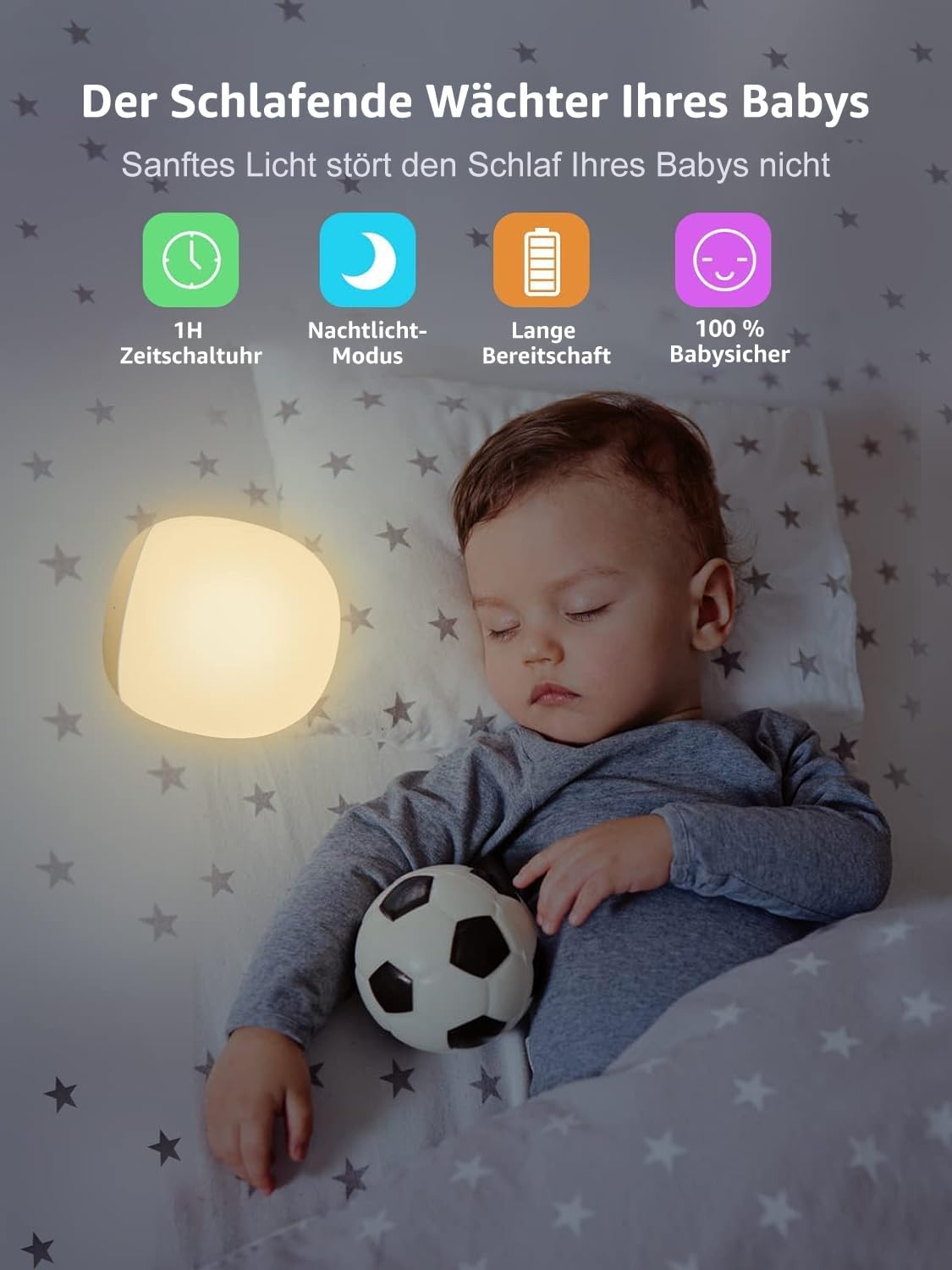 Detalle 1 de EASEMO LED Nachtlicht Kinder 100 Stunden