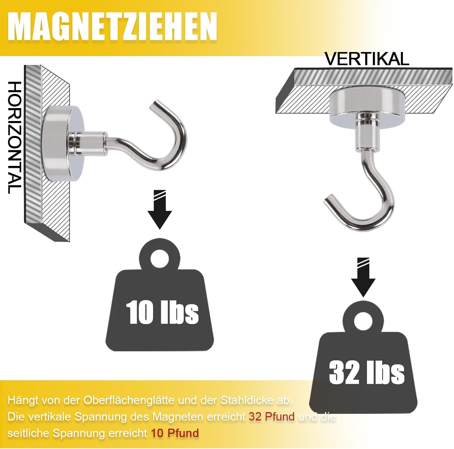 Detalle 2 de FPMYB A3DE_E20_16 – 16 haczyków magnetycznych neodymowych 20 mm