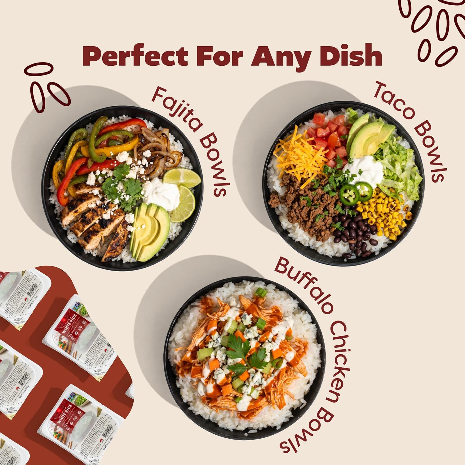 Thumbnail 5 de IRIS Instant White Rice, Japanese Short-Grain Rice, 24 Microwave-Ready Trays