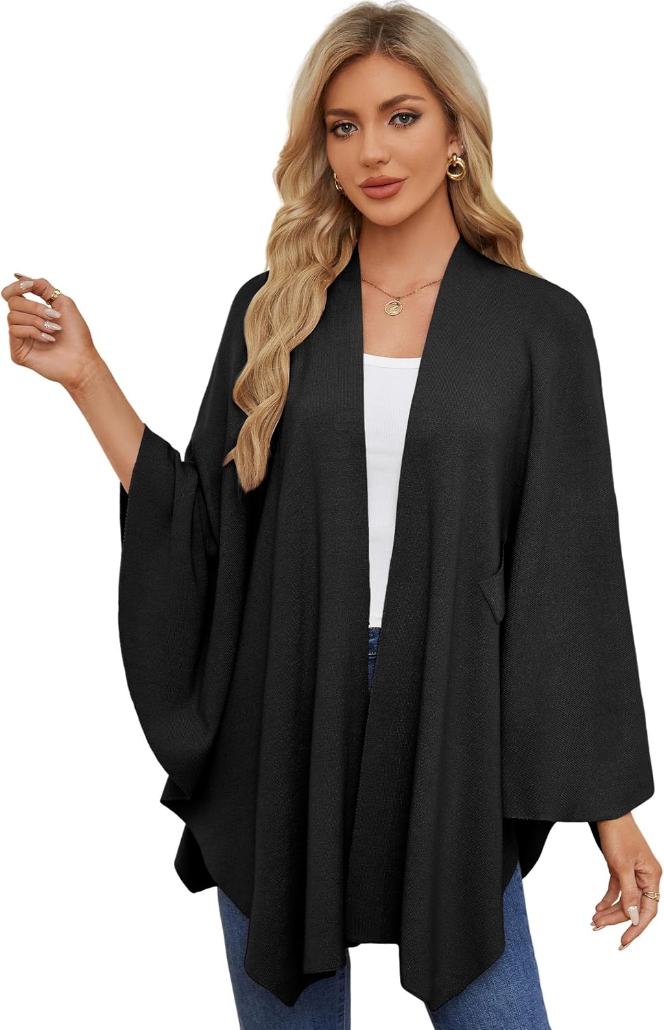 Detalle de PULI Women's Elegant Shawl Wrap
