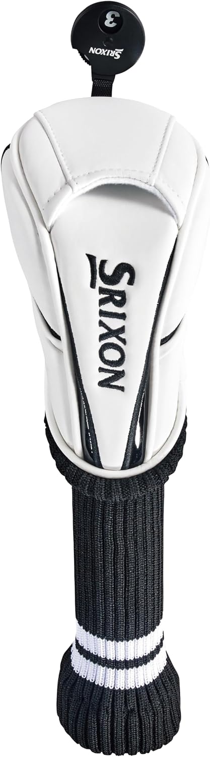 Detalle de DUNLOP 10364059 スリクソン ドライバー用ヘッドカバー ホワイト・合成皮革×ニット
