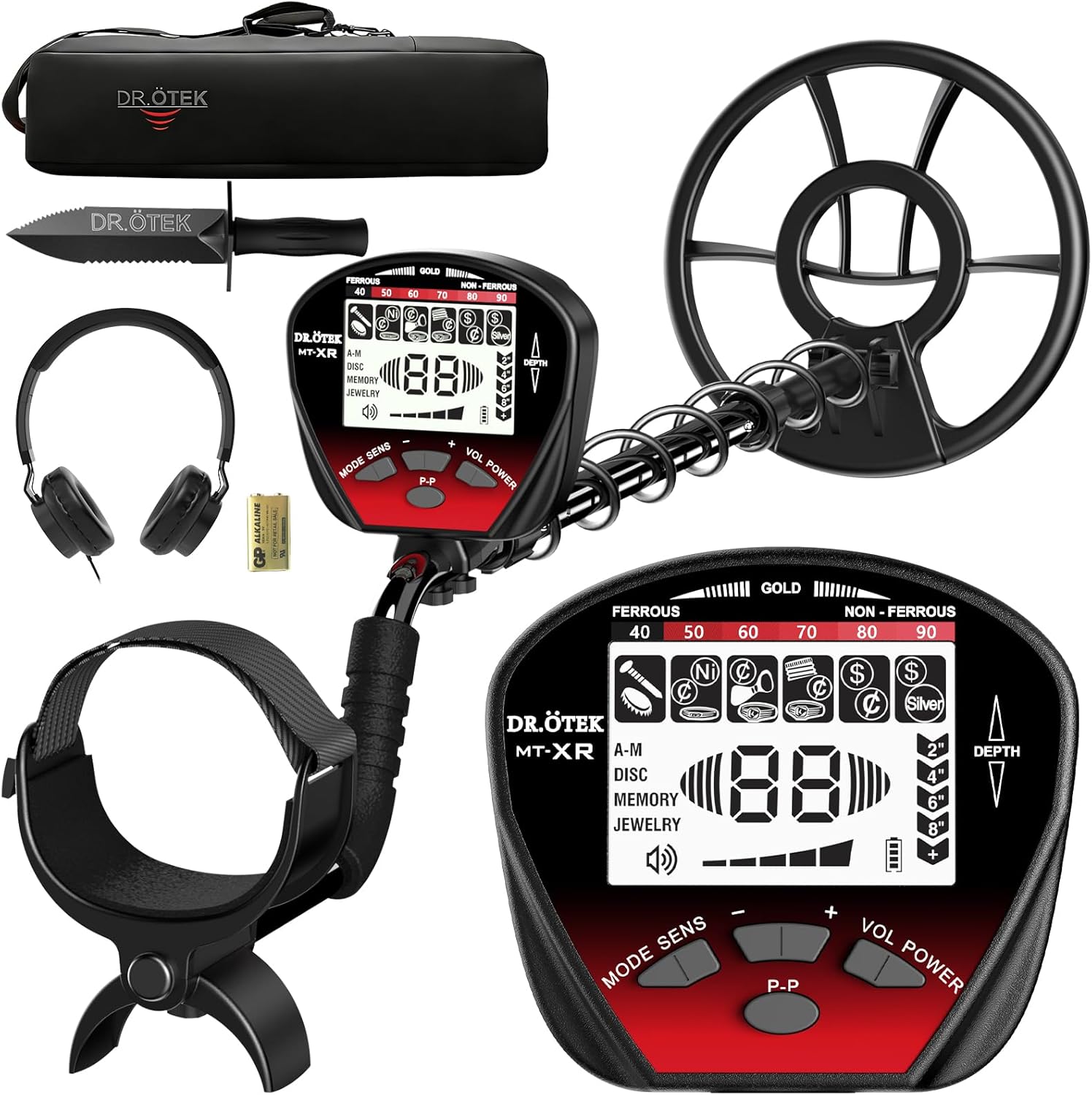 Detalle de DR.ÖTEK Metal Detector with 10-Inch Coil