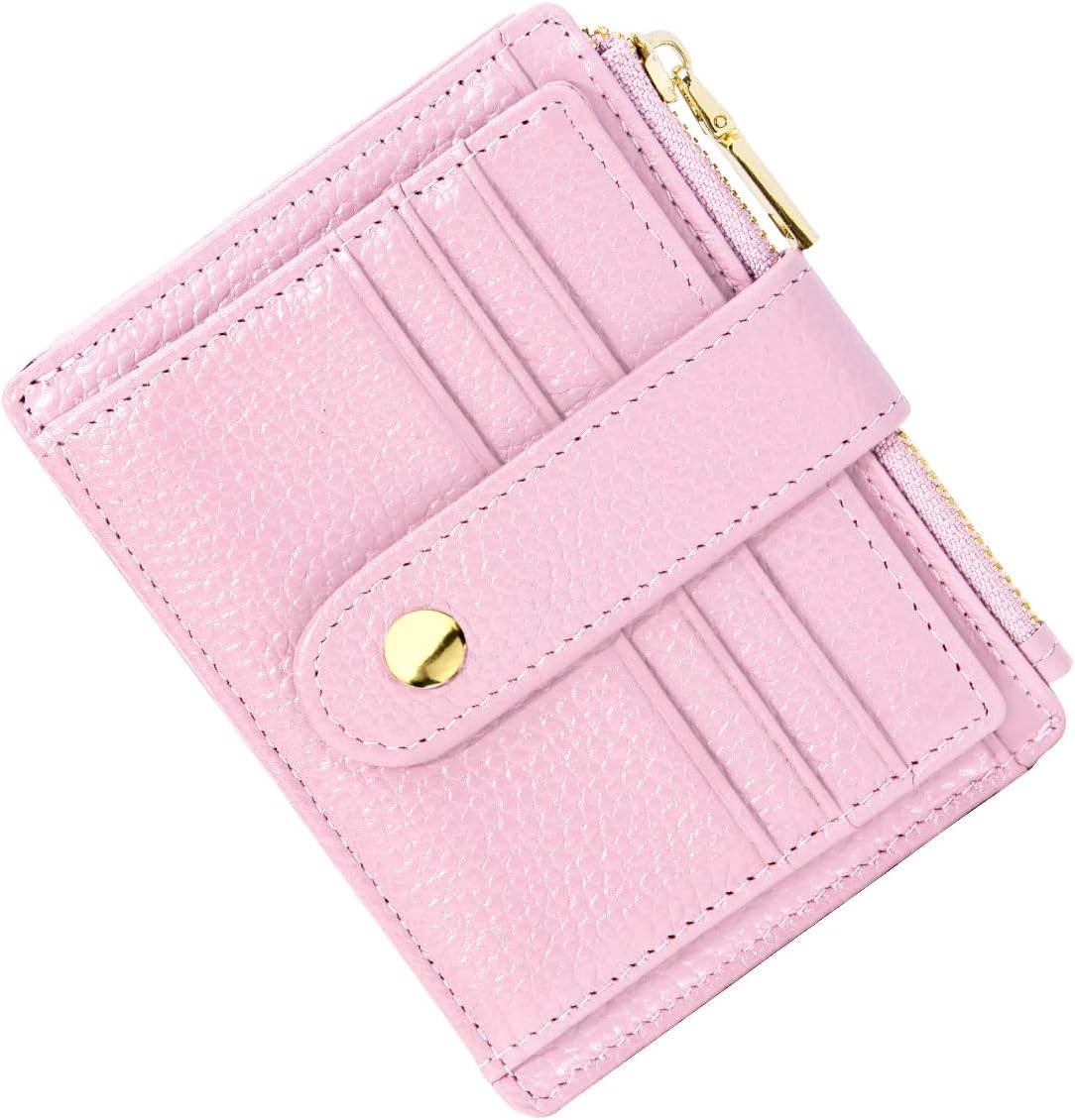 Detalle de BTNEEU Porta Carte di Credito in Pelle RFID: Portafoglio Slim con Portamonete e Zip, 9 Slot