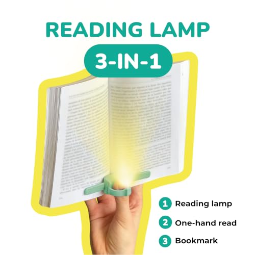 Thumbnail 1 de Lizia - Lampe de lecture et liseuse LED rechargeable, support ergonomique à une main, vert