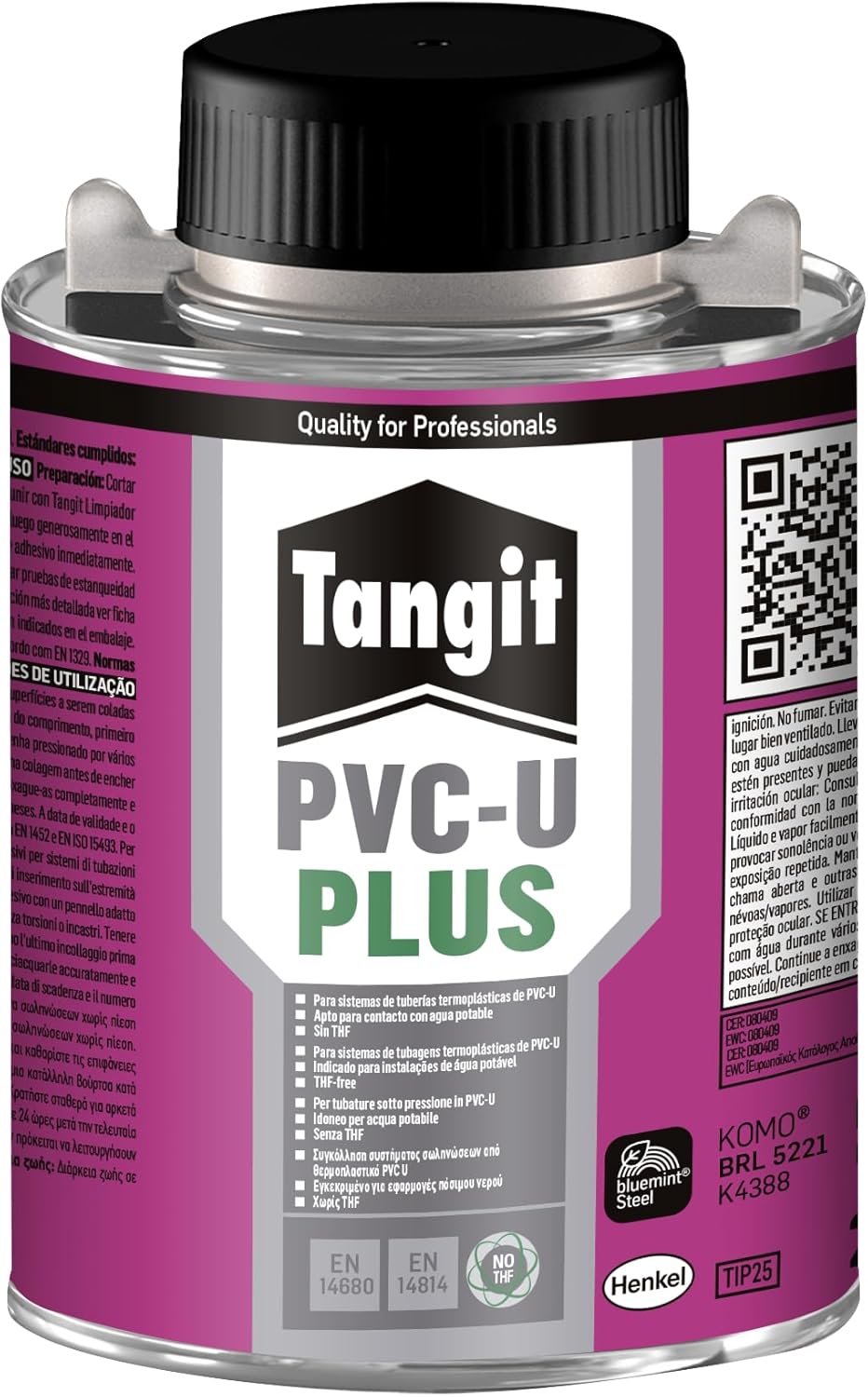 Tangit PVC-U Plus THF Free 250g colla per PVC