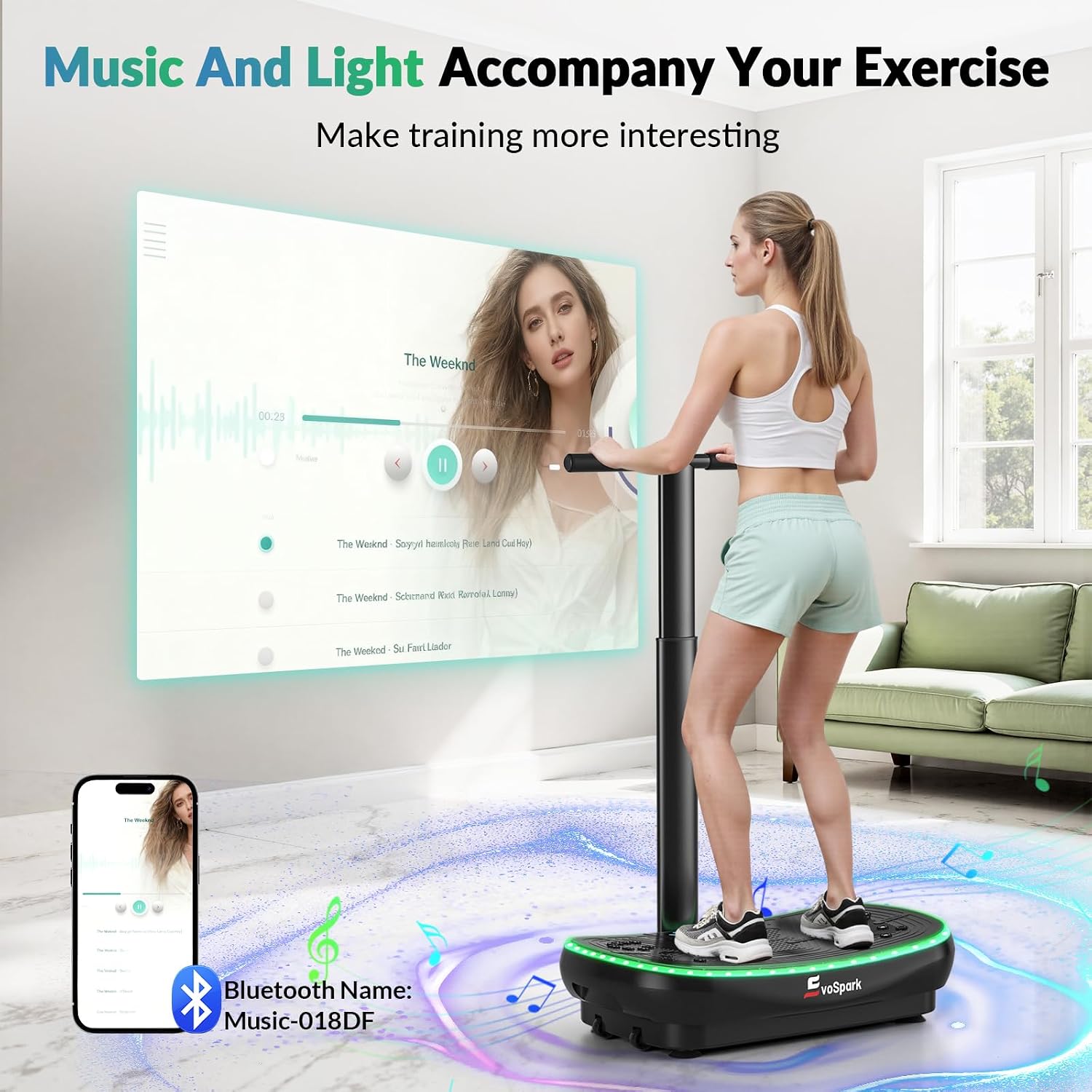 Thumbnail 3 de EvoSpark 2026 Upgrade 2D&4D Vibration Plate (3 motors, adjustable handles)